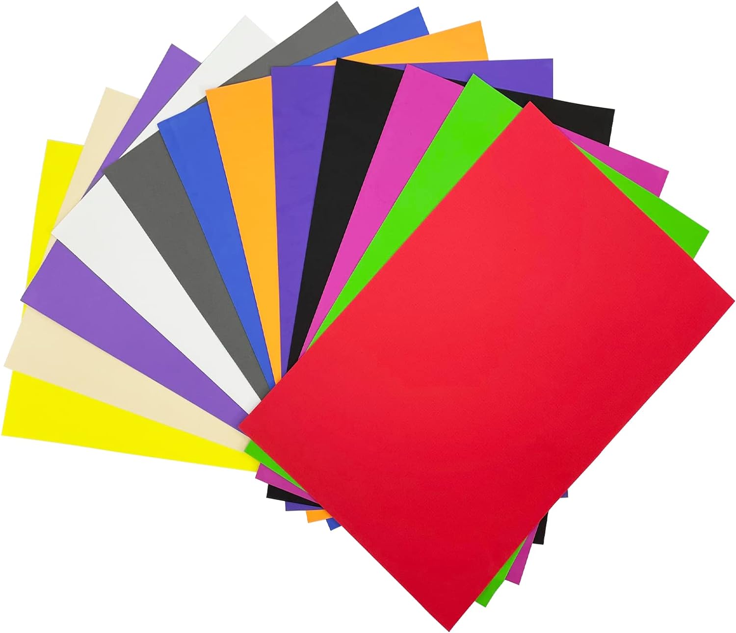 96Pcs Eva Foam Sheets 1mm Thick 7.8 x 5.9 Inches Craft Foam Paper 12 Colors For Craft Projects Kids DIY Handcraft Classroom Parties And More By PAIDU
