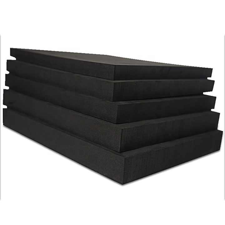 Black Color High Density EVA Foam Sheet For Packaging Hardness EVA-38-40 By PAIDU