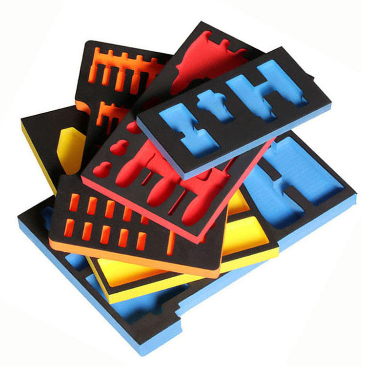 Paidu factory custom CNC engrave Cutting shape Pure White Protective Different Shape eva molded foam engrave process