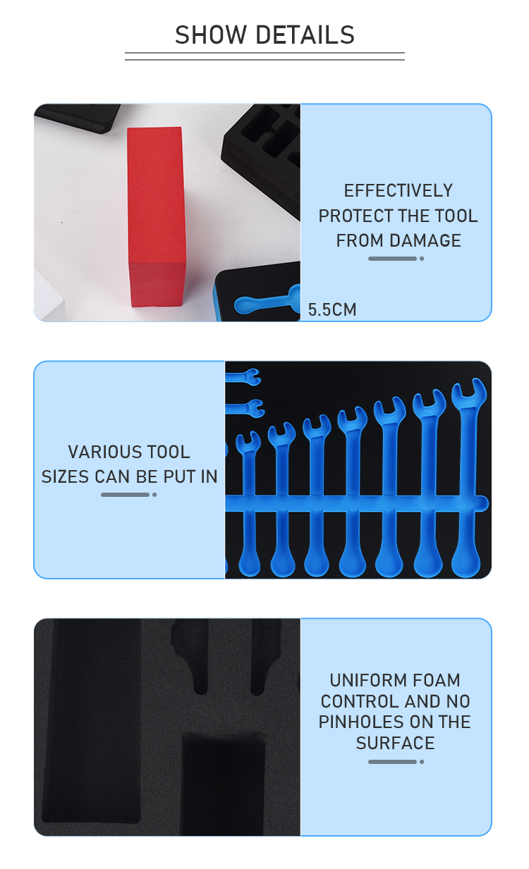 Paidu Custom EVA Foam Engraved Travel Case Tool