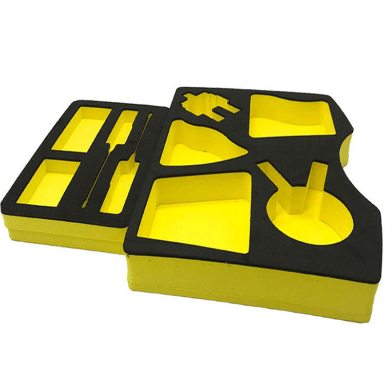 Paidu factory custom CNC engrave Cutting shape Pure White Protective Different Shape eva molded foam engrave process